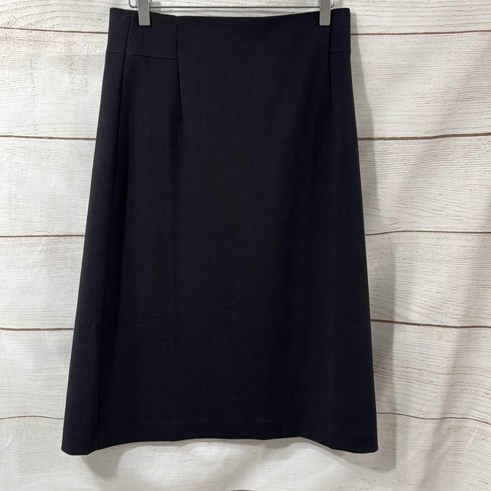 NWT dark gray A line longer professional skirt Ann Taylor Loft size 6